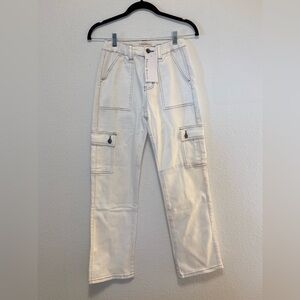 NWT Shop Stevie Cargo Denim Eggwhite/cream Small